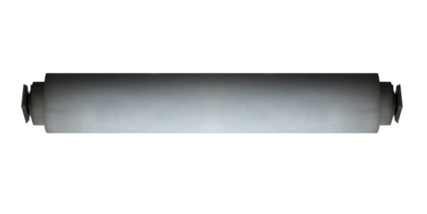 Horizontal concrete column roller. On isolated transparent background.