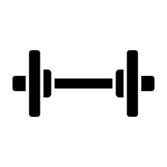 Barbell Vector Glyph Icon Design Design