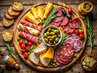 Gourmet Charcuterie Board Feast