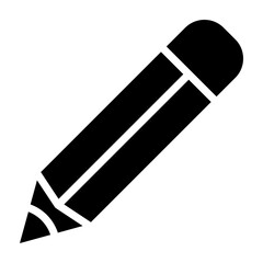 Pencil Vector Glyph Icon Design Design