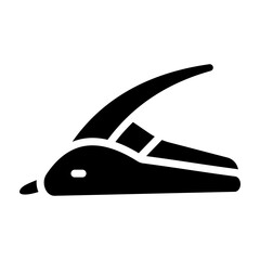 Stapler Remover Vector Glyph Icon Design Design