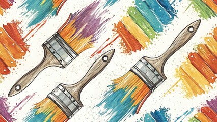 Obraz premium Drone Photography Website Background, Abstract Paint Strokes, Artistic Aerial View, Creative Texture