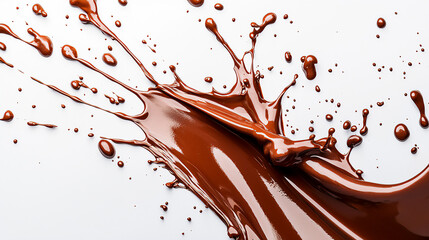Chocolate Splash Mosaic with Pixelated Digital Effect for Tech Conference Branding and Digital Art Exhibitions