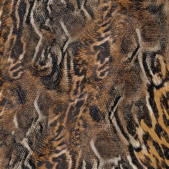 Print-ready pattern consisting of real animal textures
