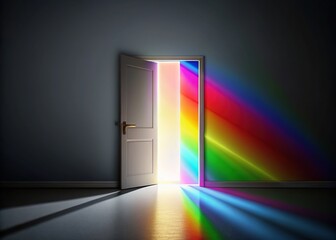 Open Door, Light, Rainbow, Coming Out Day