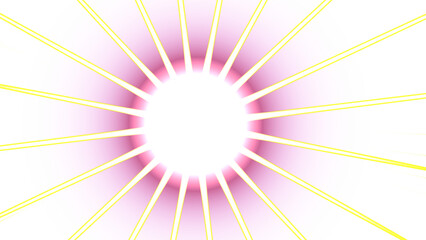 Radiant Burst of Light Radiating from Center