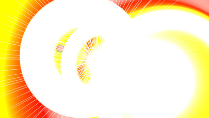 Abstract dynamic design with radiating vibrant colors.