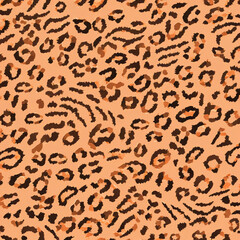 Print-ready pattern consisting of real animal textures