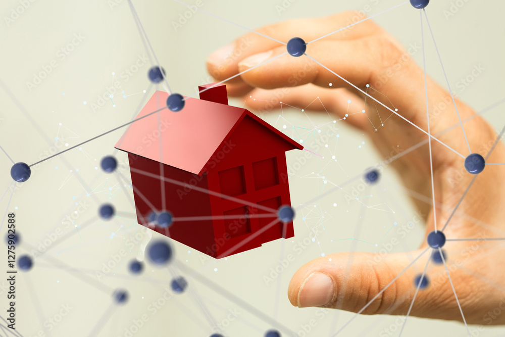 Poster iot home telecommunication network and wireless mobile internet