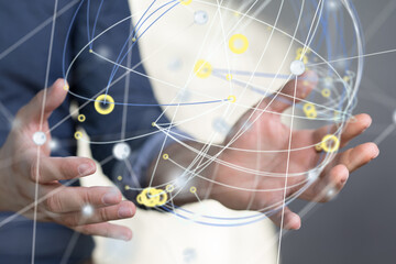conference Digital Network and data concept 3d