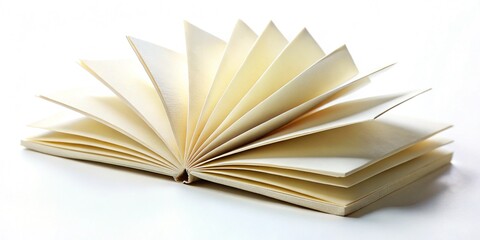 Vintage folding booklet, white, photography, retro.