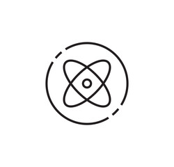   Ecology and green energy icon. Nature, renewable alternative energy, environment, recycle, solar panel, green electricity, biological science, wind power, chemical energy, atomic energy sign