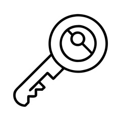 key accountability icon, key accountability line art - simple line art of key accountability, perfect for key accountability logos and icons