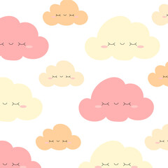 Cute Cartoon Cloud Illustration for Kids