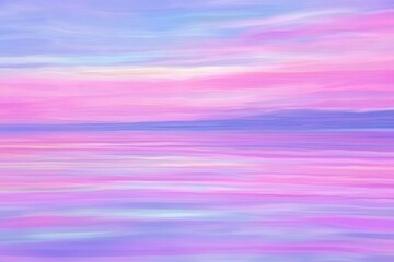 Serene Pastel Sunset Over Calm Water with Soft Color Blends