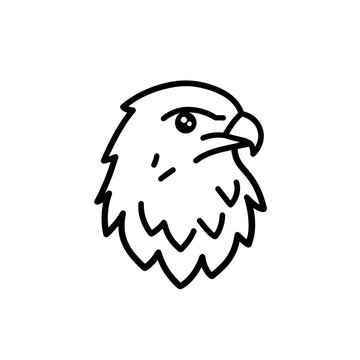 recommend clip art: Majestic Eagle Head: Minimalist Line Art Design