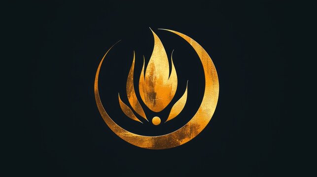 A creative logo for an art gallery, featuring a paintbrush or palette icon within a circular badge, with a sophisticated color scheme of black and gold