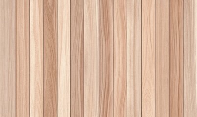Fototapeta premium Close-up view of wooden planks arranged vertically, showcasing natural grain patterns and textures