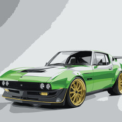 cool cars vector for graphic designer