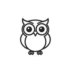 Fototapeta premium Minimalist Owl: Line Art Design. Perfect for gifts!