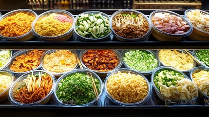 Colorful Ramen Dishes with Unique Toppings
