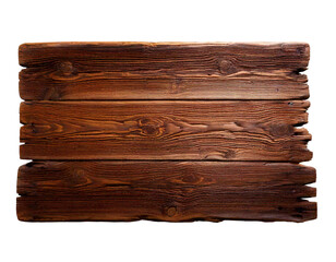 High-Quality Studio Photo of an Empty, Weathered Wooden Sign Board with a Rustic, Aged Texture, Isolated on a White Background – Perfect for Advertising, Signage, Branding, or Decorative Vintage and F