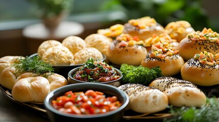 Elegant Bagel Platter for Brunch