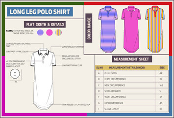 Women Long Leg Short Sleeve Polo Fashion Tech Pack.
