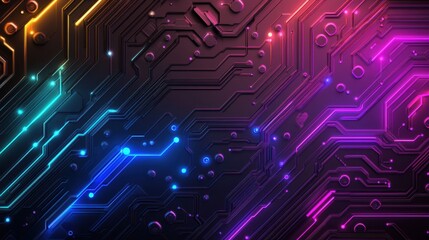Dynamic abstract wallpaper, vibrant neon colors with streaks of light, perfect for tech themes or digital art backgrounds.