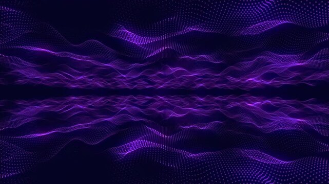 Waves or energy flows are purple in color. The pattern consists of many thin lines arranged parallel to each other and forming undulating shapes.