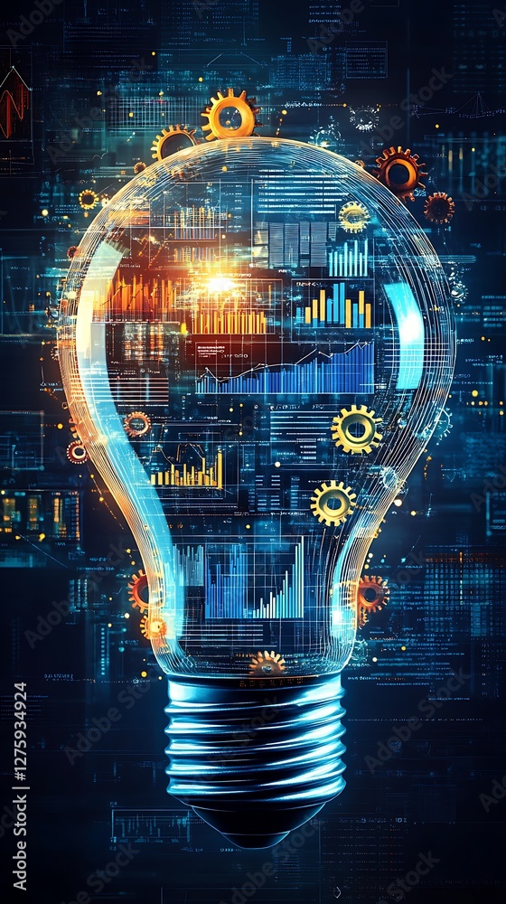 Aufkleber a digital business transformation image featuring technology inspiration and innovation.