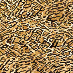 Print-ready pattern consisting of real animal textures