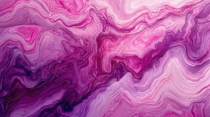 Obraz premium Abstract Purple and Pink Swirls: A Fluid Acrylic Painting