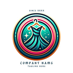 New Dress Logo for startup and Boutique