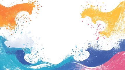 Obraz premium Abstract colorful waves background
