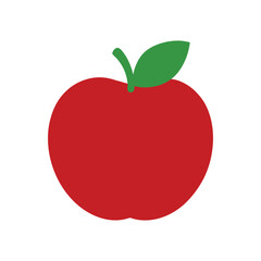 red apple vector illustration