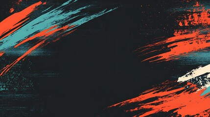 Abstract art background with vibrant brushstrokes