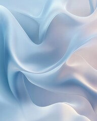 Obraz premium Soft Layered Waves in Fresh Organic Digital Design Elements