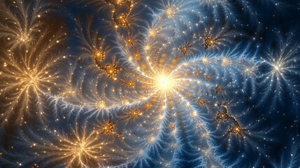 The star cluster in space. A nebula of galaxies and planets in space. Abstract abstract artwork with digital fractals. The cluster of stars in the lifestyle universe.