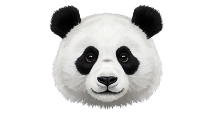 Smiling Panda Face Emoji  Cute and Friendly Expression