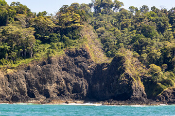 Costa Rica view of the coast of the Pacific