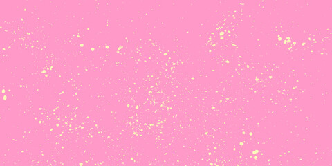 Cute pastel pink gritty background with halftone dot pattern, spray paint splashes and realistic ink spots in a grunge overlay