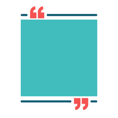 Set di varie cornici di citazioni isolate colorate. Bolle vocali con virgolette. Casella di testo e virgolette vuote. Modello di post di blog. Illustrazione su fondo trasparente