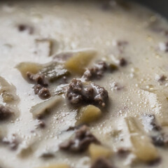 Sanfte Hackfleisch-Lauch-Suppe – Zart & cremig