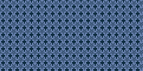Print Elegant Trendy Geometric floral seamless patterns background Damask graphic ornaments Vector tile pattern, Lisbon Arabic Floral Mosaic ,floral pattern for wallpaper or fabric. blue background