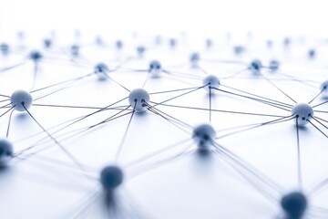 People gathered around a complex pattern of dots, potentially representing connections or data