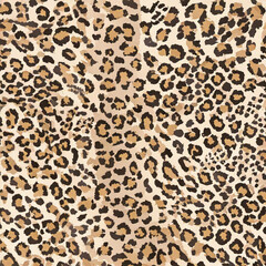 Print-ready pattern consisting of real animal textures