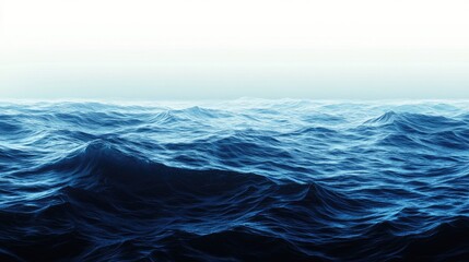 Obraz premium A gradient of ocean-inspired hues, from light aquamarine to deep navy blue, evoking the calmness of the sea.