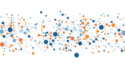 A high-resolution scatter plot with precision-aligned colored dots on a smooth white background.
