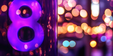 A detailed shot of a digit displayed on a pole, suitable for use in statistical or financial contexts